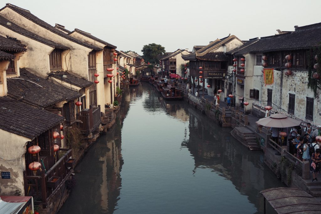 Suzhou. Widok na stare miasto. 