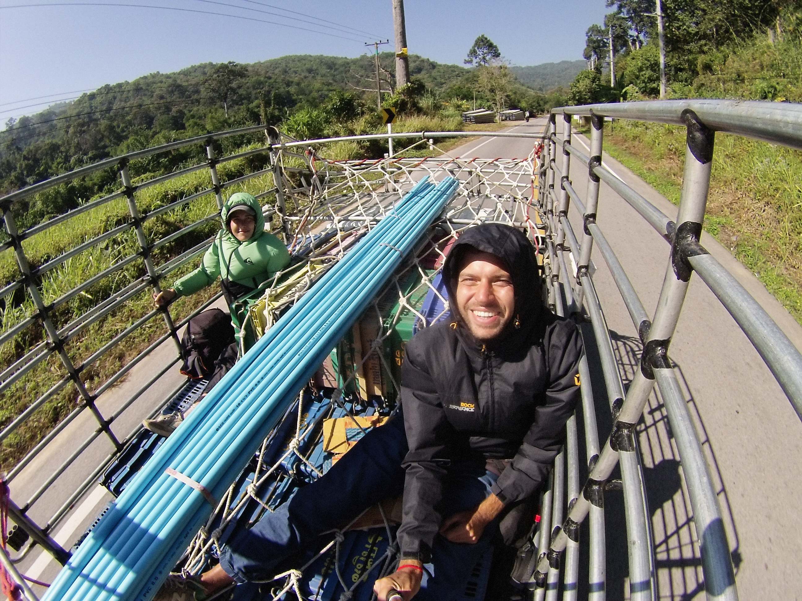 hitchhiking in Thailand